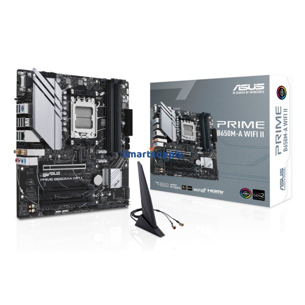 ASUS PRIME B650M-A WIFI II AMD B650 Sokkel AM5 micro ATX