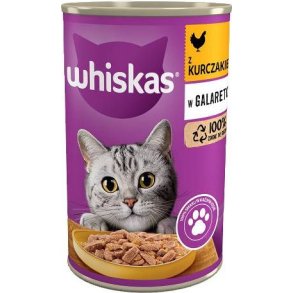 WHISKAS with chicken in jelly - vd kattefoder - 400g