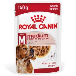 Royal Canin Shn Medium Voksen I Sauce - Vdfoder Til Voksne Hunde - 10X140g
