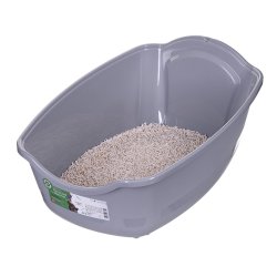 DIAMENTIQ BAYA white/light grey -  kattebakke - 55,5 x 40 x 38,7 cm