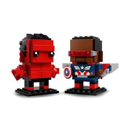 Lego Brickheadz 40668 Captain America Og Red Hulk Figurer