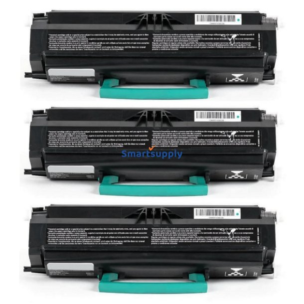Lexmark X463 / X464 / X466 toner 3 stk 45.00 sider kompatibel