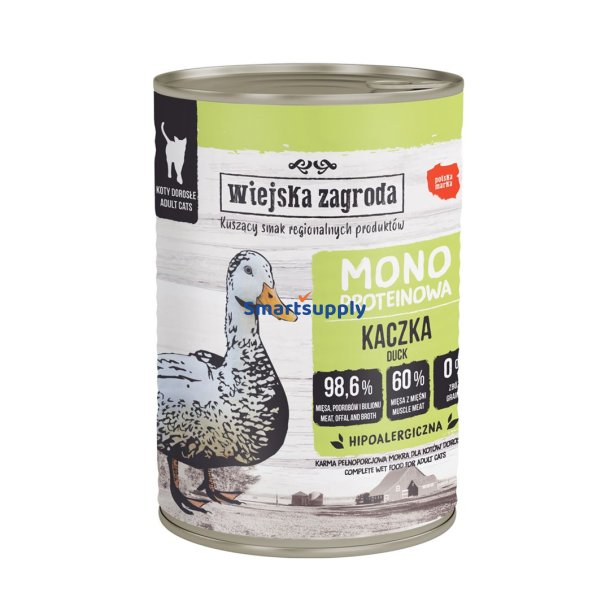 Wiejska Zagroda Monoprotein And - Vdfoder Til Katte - 400G