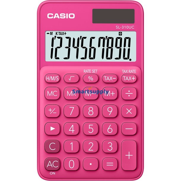 Casio Lomme Sl-310Uc-Rd Rd, 10 Ciffer Display