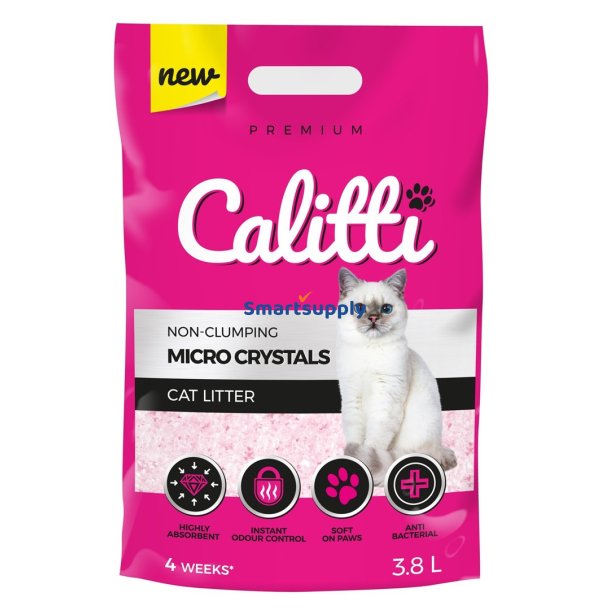 Calitti Micro Crystals - Silikone Kattegrus 3,8 L