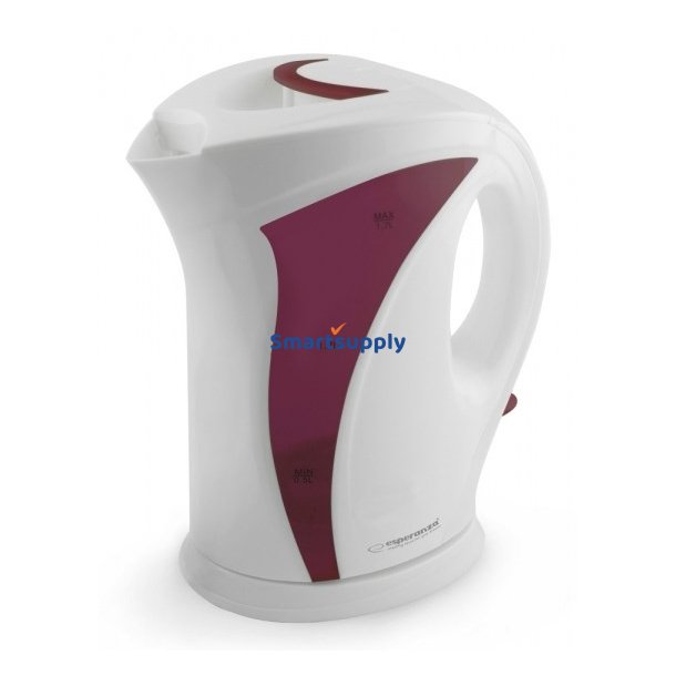 Esperanza Ekk018r Elkedel 1,7 L 2200 W Rd, Hvid