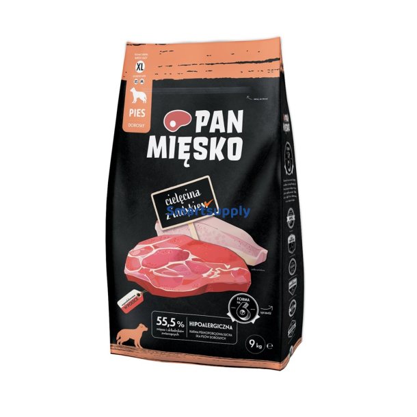 PAN MISKO Veal with turkey XL - trfoder til hunde - 9kg