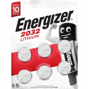 Energizer CR2032 lithiumbatteri til engangsbrug til specielle forml 6 stk.