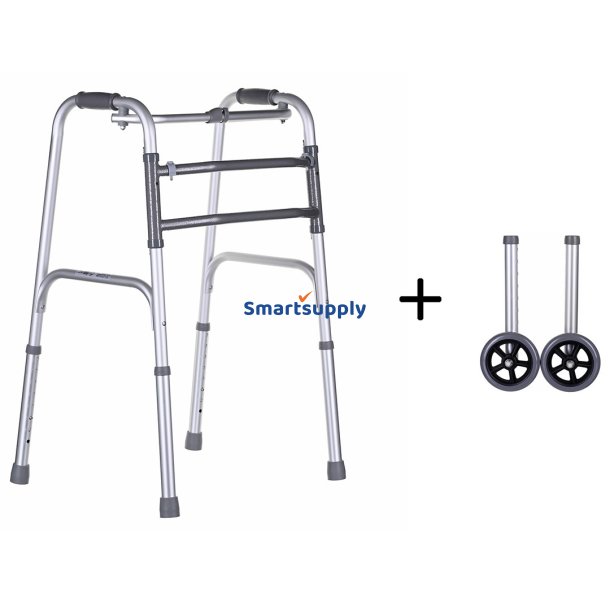 Trefunktionel rollator til genoptrning