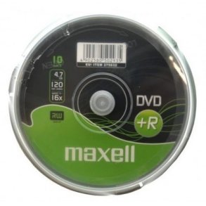 Maxell M160 tom DVD 4,7 GB DVD+R 10 stk