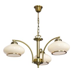 Activejet Klassisk loft lysekrone vedhng lampe RITA Patina triple 3xE27 til stuen