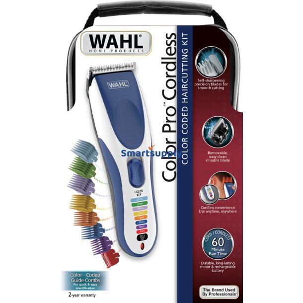 Wahl 09649-016 skg- og hrtrimmer Bl, Slv