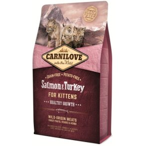 CARNILOVE Salmon & Turkey For kittens - trfoder til kattekillinger - 6kg