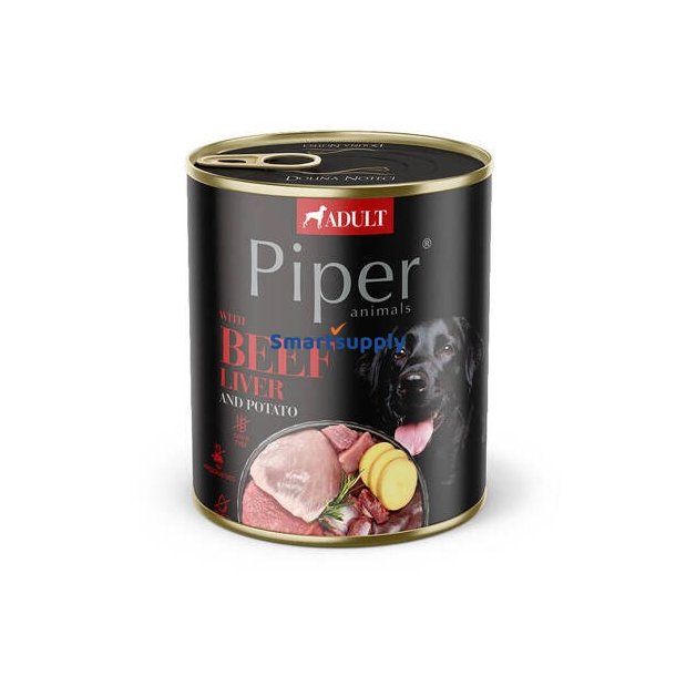 Dolina Noteci Piper Med Okselever Og Kartofler - Vdfoder Til Hunde 800 G