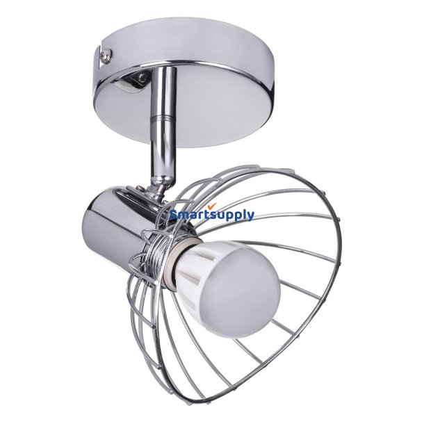 Activejet Gizel Enkeltlofts Vglampe Krom E14 Spotlight Til Stue