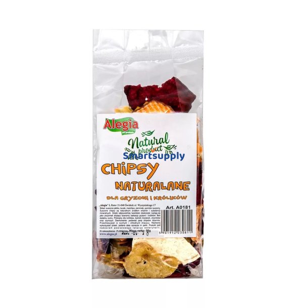 Alegia Naturlige Chips - Godbid Til Gnavere Og Kaniner - 90G
