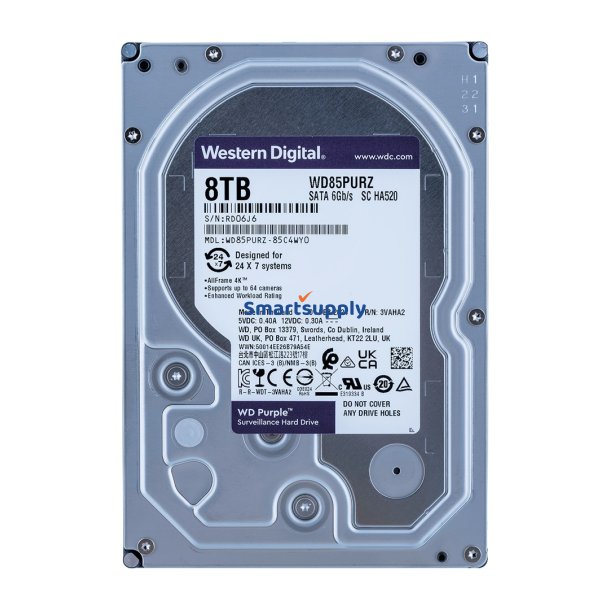 Western Digital Blue 8Tb Wd Purpl 8Tb Wd Purple 3,5" Serial ATA III
