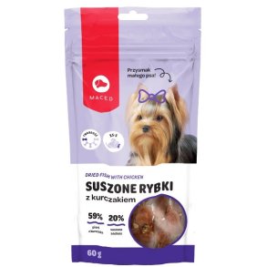 MACED Dried fish with chicken - Hundegodbidder - 60g