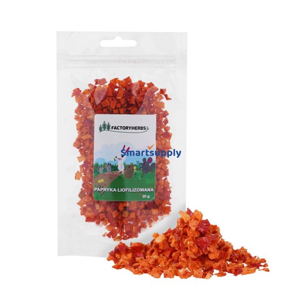 Factoryherbs Frysetrrede Peberfrugter - Godbid Til Gnavere Og Kaniner - 20G