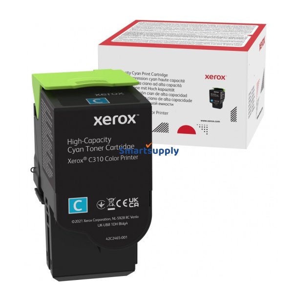 Xerox C310/C315 Cyan toner 8.000 sider original