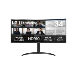 Lg 34Wr50qk-B Computerskrm 86,4 cm (34") 3440 X 1440 Pixels Wide Quad HD Black