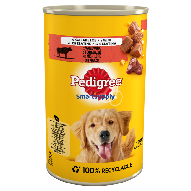 Pedigree oksekd i gel 400g