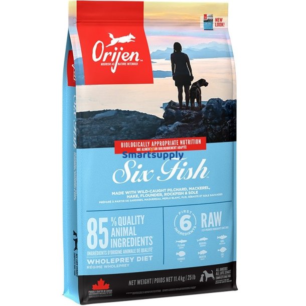 ORIJEN Six Fish - trfoder til hunde - 11,4kg