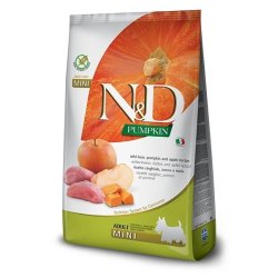 FARMINA N&D Pumpkin Adult Mini Boar&Apple - trfoder til hunde - 7 kg