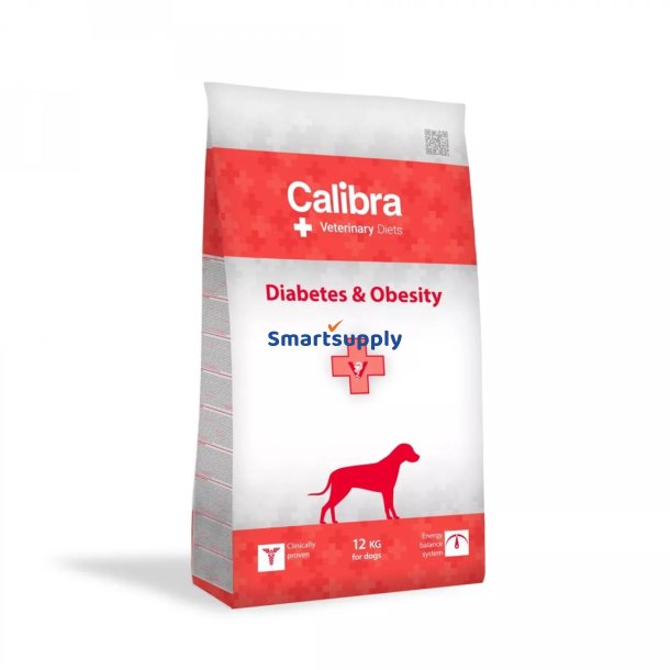 Calibra Veterinrditer Diabetes Og Fedme Til Hunde - Trfoder Til Hunde - 12 Kg