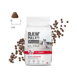 RAW PALEO Ultra Mini Puppy Beef - trfoder til hvalpe af sm racer - 2 kg