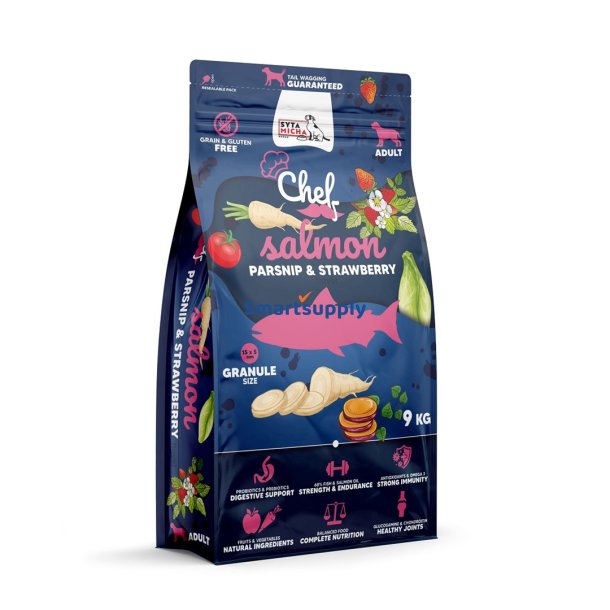 SYTA MICHA Chef Salmon, parsnip and strawberry - trfoder til hunde - 9kg