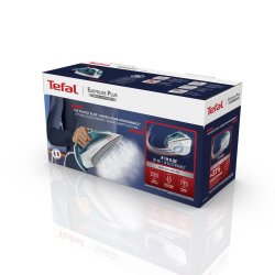 Tefal EasyGliss Plus FV5718 strygejern Tr & dampstrygejern Durilium strygesl 2400 W Turkis, Hvid