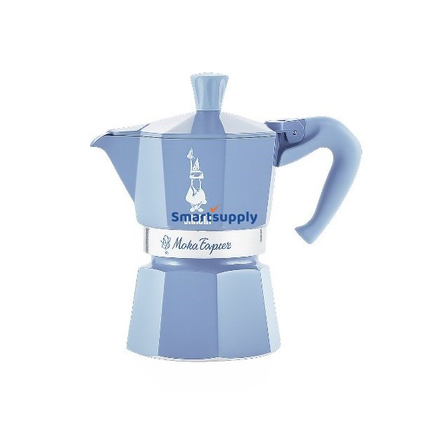 Bialetti Moka Express 3tz Sada kvovar + mandlov kva 250 g modr