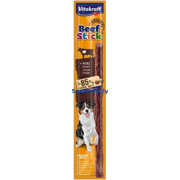 Vitakraft Beef Stick Oksekdhjerter - Hundegodbid - 12G