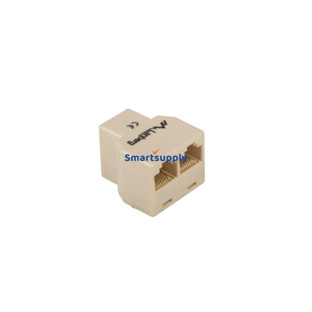 Lanberg Ad-Rj45-2Rj45-Ou Netvrkssplitter Beige