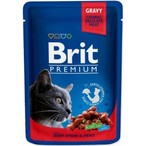 BRIT Premium Cat Beef Stew&Peas - vdfoder til katte - 100g