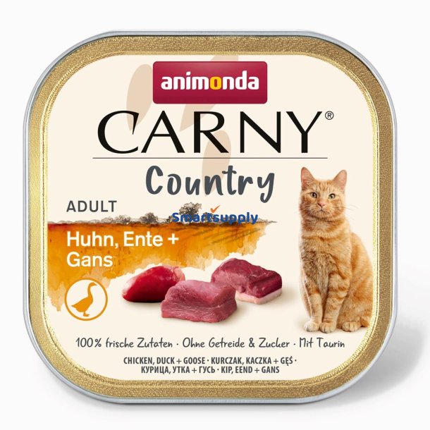 Animonda Carny Country Kylling, And + Gs - Vdfoder Til Katte - 100 G