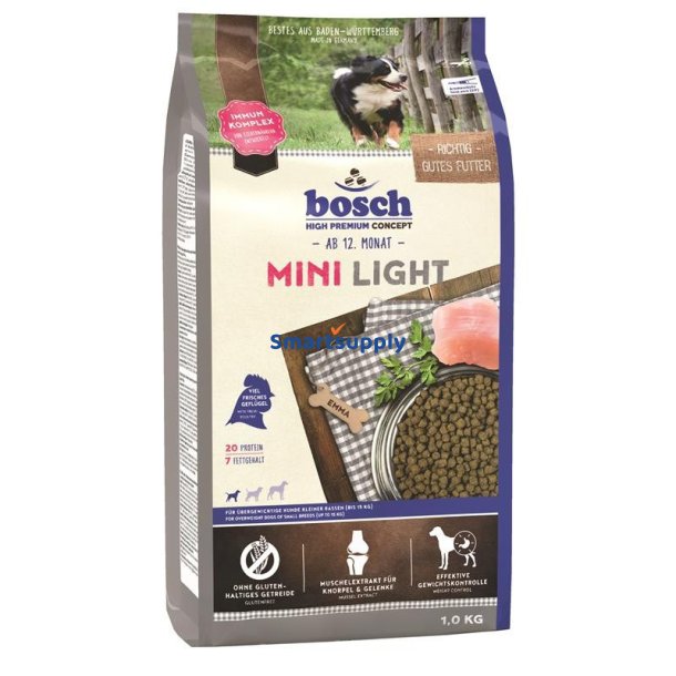 Bosch Mini Light - Trfoder Til Hunde - 2,5 Kg
