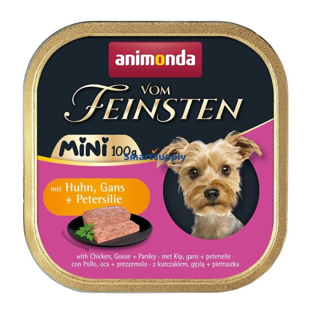 Animonda Vom Feinsten Voksen Mini Kylling, Gs Og Persille - Vdfoder Til Hunde - 100G