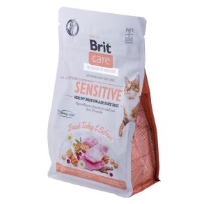 BRIT Care Grain-Free Sensitive Turkey&Salmon - trfoder til kattekillinger - 400 g