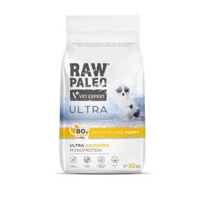 VET EXPERT RAW PALEO Ultra Medium&Large Puppy Kalkun - trfoder til hvalpe - 10 kg