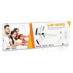 Libox Antena kierunkowa 16-el. pasywna DVB-T Z FILTREM LTE LB1600 fjernsynsantenne Udendrs 18 dB