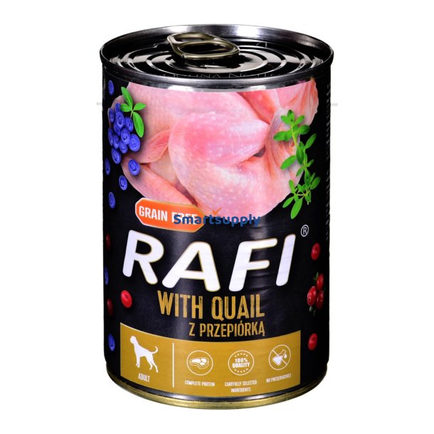 Dolina Noteci Rafi Med Vagtel - Vdfoder Til Hunde - 400 G