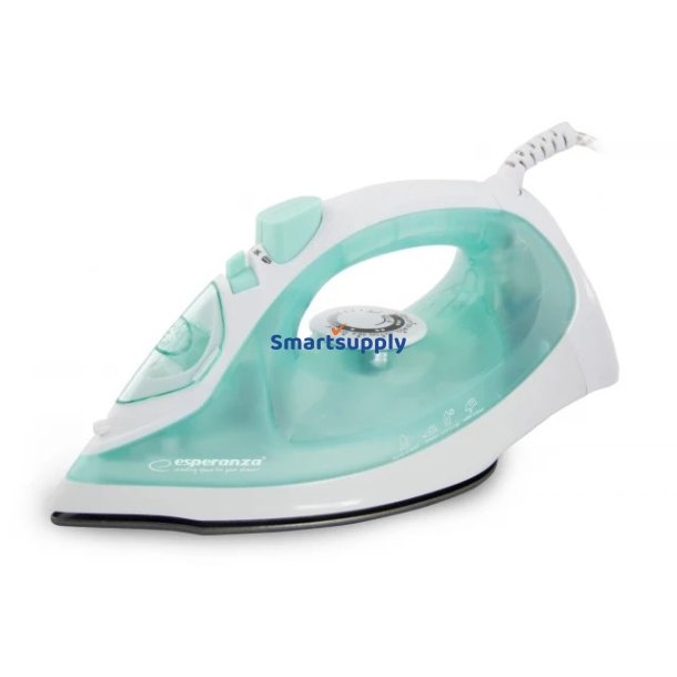 Esperanza Ehi005 Dampstrygejern Keramisk Strygesl Grn, Hvid 2200 W