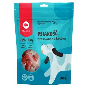 MACED Pressed bone with duck - hund tygge - 500g