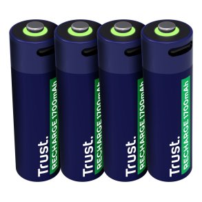 Trust 25631 - genopladelige AA-batterier, 4 stk.