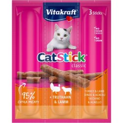 Vitakraft Cat Stick Kalkun Og Lam - Kattegodbidder - 18 G