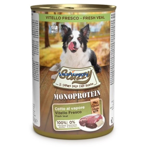 Stuzzy Monoprotein Kalvekd - Vdfoder Til Hunde - 400 G