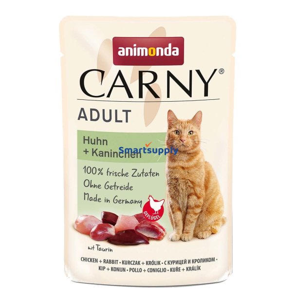 Animonda Carny Adult Kylling Og Kanin - Vdfoder Til Katte - 85G