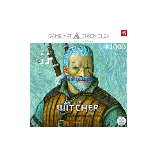 Good Loot Game Art Chronicles Puzzle: The Witcher Geralt & Vincent van Gogh (1000 elementer)